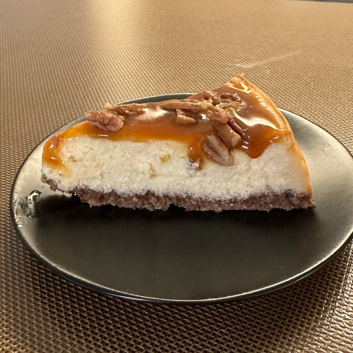 Vanilla Cheesecake with Caramel and Salted Pecans. Let’s do this!!!